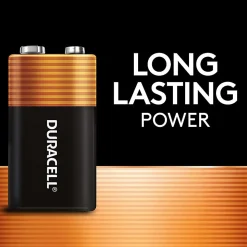 Duracell® Coppertop 9V Alkaline Batteries, Box of 12, Case of 6 Boxes
