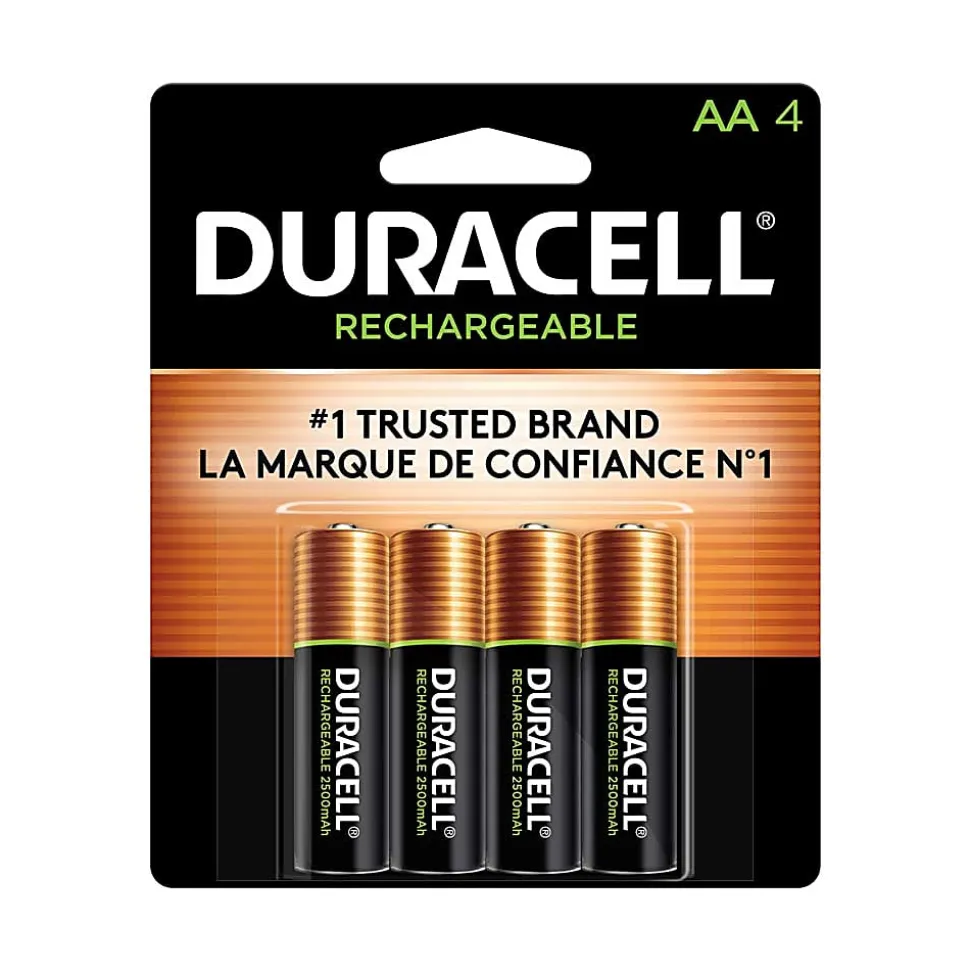 Duracell Rechargeable AA Batteries, Pack of 4