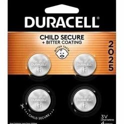 Duracell® 2025 3V Lithium Coin Batteries, Pack of 4