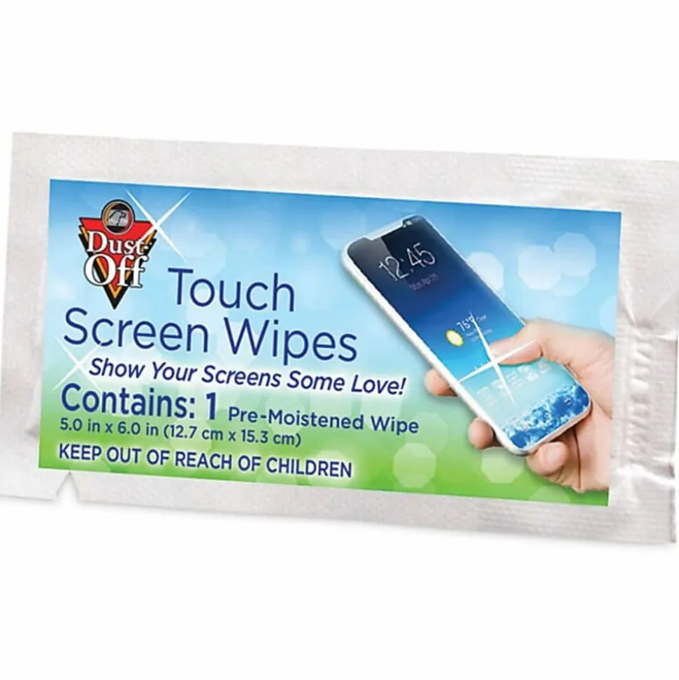 Dust-Off Antistatic Monitor Wipes, Pack Of 200