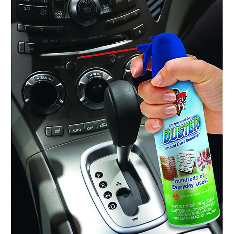 Dust-Off Compressed Gas Duster, 10 Oz, Blue, Pack Of 2