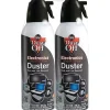 Dust-Off Compressed Gas Dusters, 10 Oz, Pack Of 2