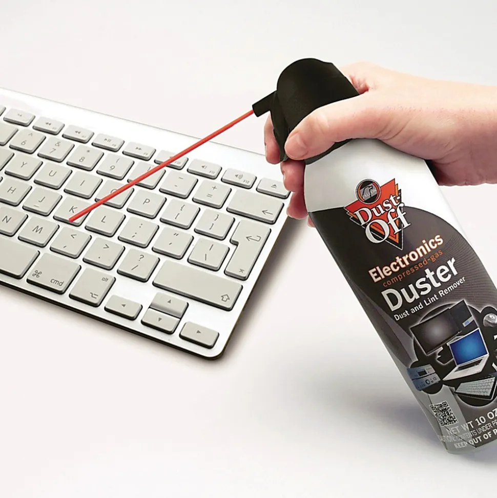 Dust-Off Compressed Gas Dusters, 10 Oz, Pack Of 2
