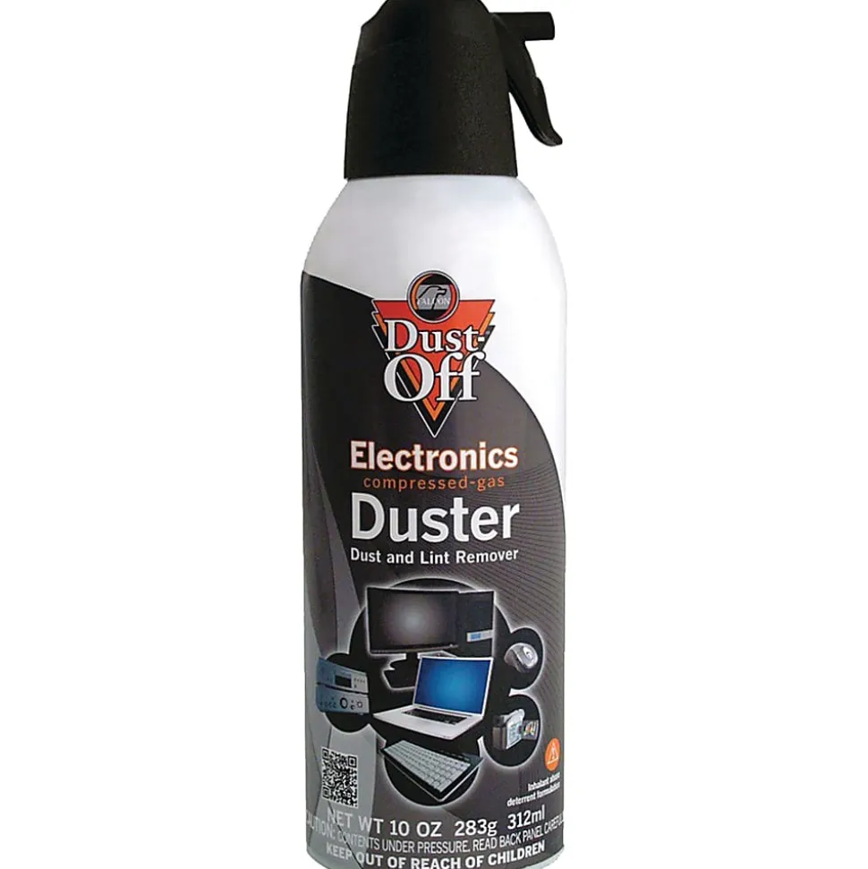 Dust-Off Compressed Gas Dusters, 10 Oz, Pack Of 2