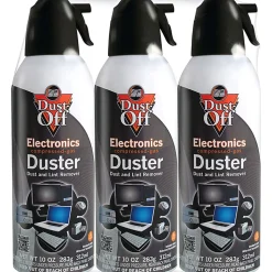 Dust-Off Disposable Dusters, 10 Oz, Pack Of 3 Dusters