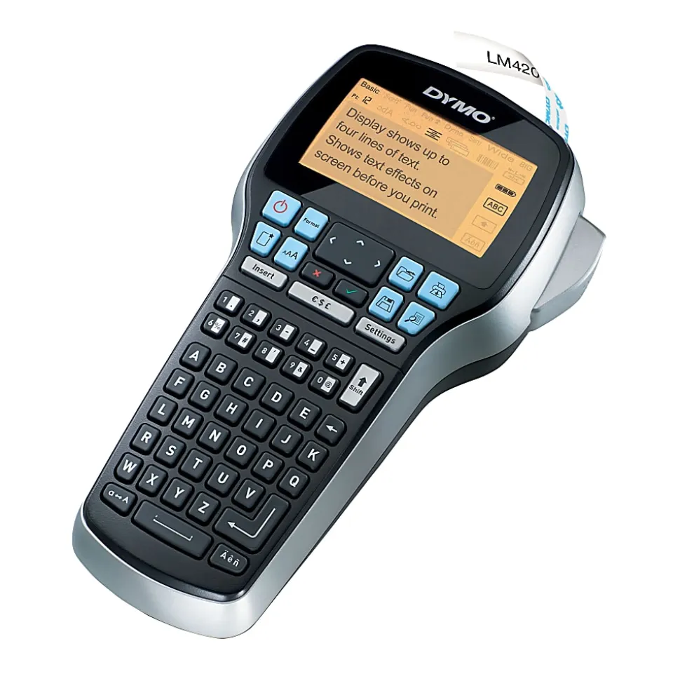DYMO® LabelManager® 420P High Performance Portable Handheld Label Maker With PC/Apple® Mac® Connection