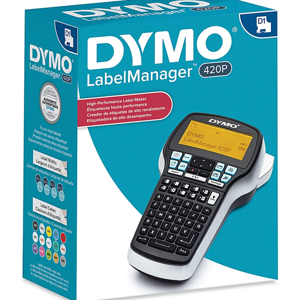 DYMO® LabelManager® 420P High Performance Portable Handheld Label Maker With PC/Apple® Mac® Connection