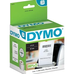 DYMO® LabelWriter® Continuous-Roll Non-Adhesive Paper, 30270, 2 1/4" x 300', White