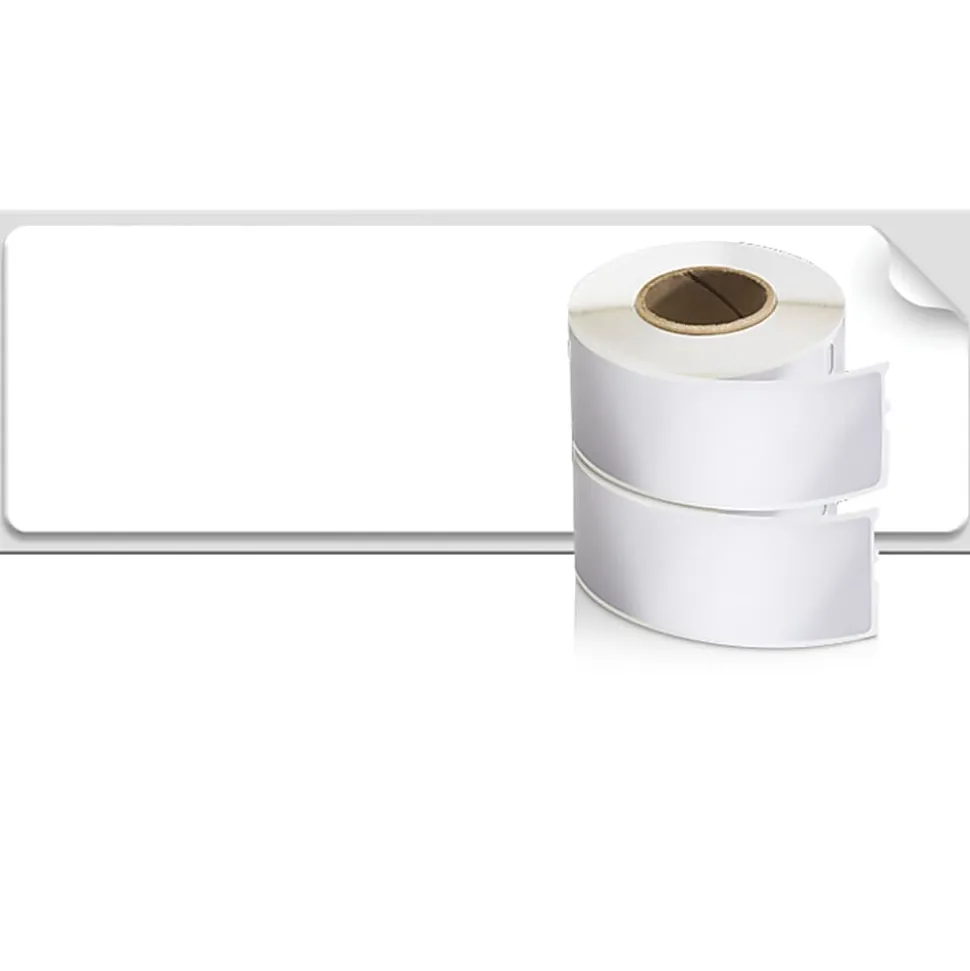 DYMO LabelWriter Label, 30572, White Address Label, 1-1/8" x 3-1/2", 2 Rolls of 260 (520 Total)