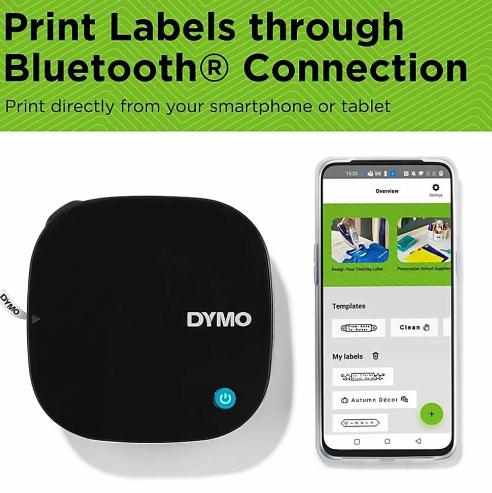 Dymo® Letratag 200B Bluetooth® Label Maker Printer Bundle with 2 Tapes