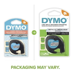 DYMO® LT 91338 Black-On-Silver Tape, 0.5