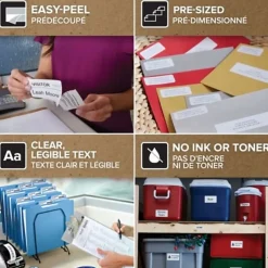 DYMO® Multipurpose Labels For LabelWriter® Label Printers, 1" x 2 1/8", White, 500 Labels Per Roll, Pack Of 6 Rolls