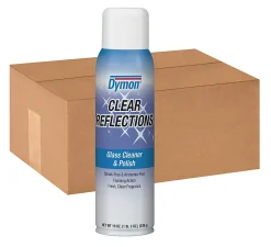 Dymon® Clear Reflections Glass Cleaner Aerosol Spray, 20 Oz Can, Case Of 12
