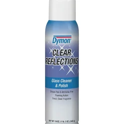 Dymon® Clear Reflections Glass Cleaner Aerosol Spray, 20 Oz Can, Case Of 12