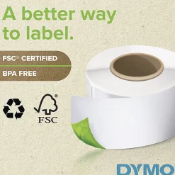 DYMO Non-Adhesive Business Card Labels for LabelWriter Label Printers, White, 2