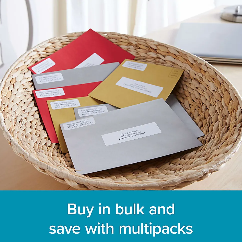DYMO® Return Address Labels For LabelWriter® Label Printers, 3/4" x 2", White, 500 Labels Per Roll, Pack Of 6 Rolls