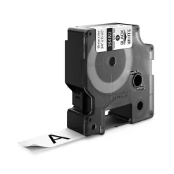 DYMO® Rhino 18489 Black-On-White Tape, 0.75