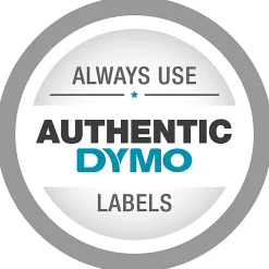 DYMO® Rhino Heat Shrink Tubes Industrial Label Tape, 0.37" x 5 ft, White/Black Print