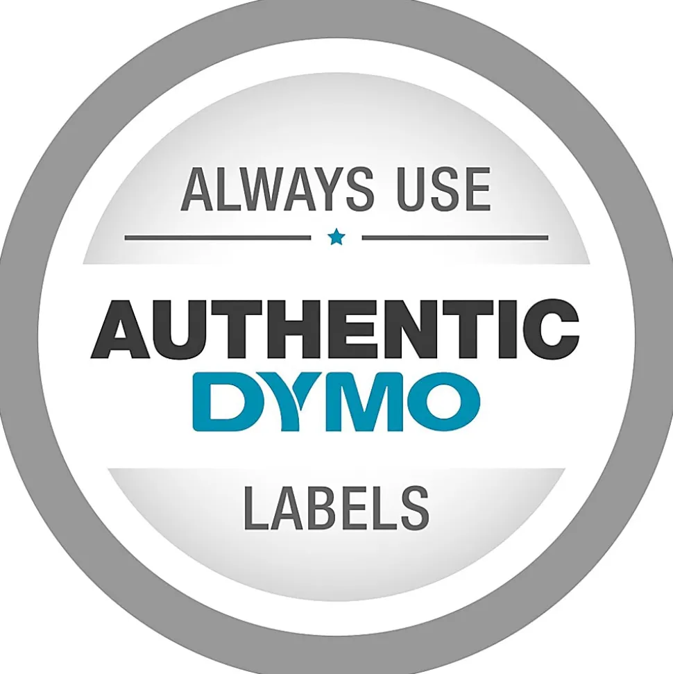 DYMO® Rhino Heat Shrink Tubes Industrial Label Tape, 0.37" x 5 ft, White/Black Print