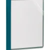 Earthwise® By Oxford™ Clear Front Report Covers With 3-Prong Fasteners, Blue, Box Of 25