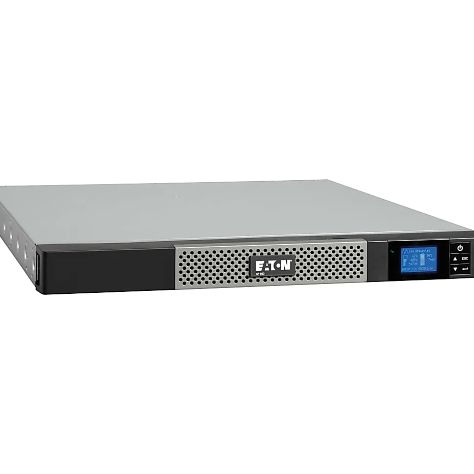 Eaton 5P 1550VA 1100W 230V Line-Interactive UPS, C14 Input, 6 C13 Outlets, True Sine Wave, Cybersecure Network Card Option, 1U - 5P1550GR