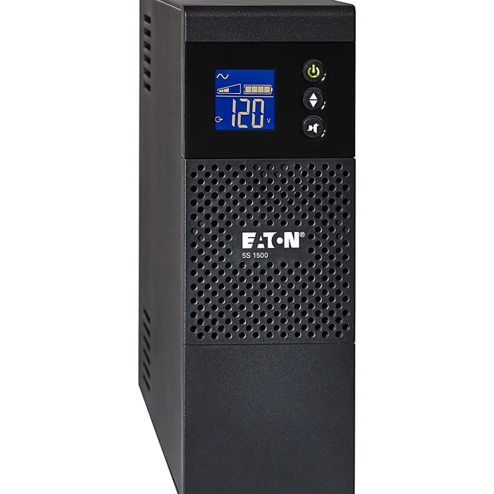 Eaton 5S UPS 1000VA 600 Watt 120V LCD Line-Interactive Battery Backup ECO USB - Tower - 3 Minute Stan - 5S1000LCD