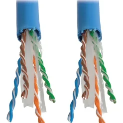 Eaton Tripp Lite Series Cat6a 10G-Certified Solid Core UTP CMR PVC Bulk Ethernet Cable, Blue, 1000 ft. (304.8 m) - N22301KBL