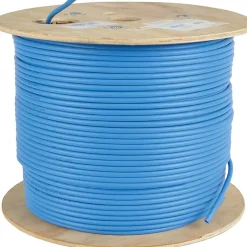 Eaton Tripp Lite Series Cat6a 10G-Certified Solid Core UTP CMR PVC Bulk Ethernet Cable, Blue, 1000 ft. (304.8 m) - N22301KBL