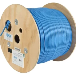 Eaton Tripp Lite Series Cat6a 10G-Certified Solid Core UTP CMR PVC Bulk Ethernet Cable, Blue, 1000 ft. (304.8 m) - N22301KBL