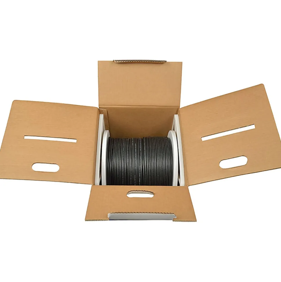 Eaton Tripp Lite Series Cat6 Gigabit Solid Core UTP PVC Bulk Ethernet Cable, Black, 1000 ft. (304.8 m), TAA - N22201KBK