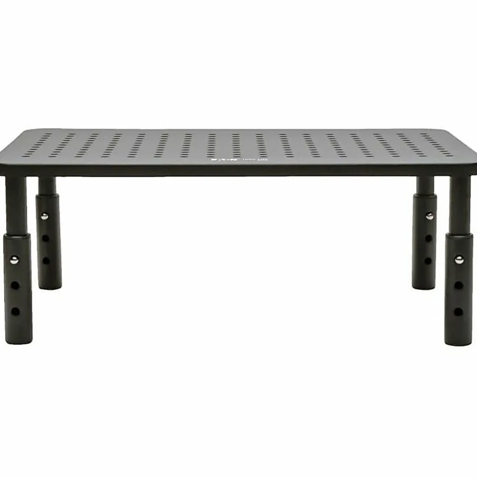 Eaton Tripp Lite Series Monitor Riser for Desk, 14 x 9 in., Height Adjustable, Metal, Black, MR1411M