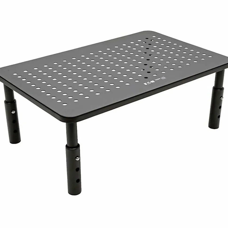 Eaton Tripp Lite Series Monitor Riser for Desk, 14 x 9 in., Height Adjustable, Metal, Black, MR1411M