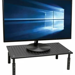 Eaton Tripp Lite Series Monitor Riser for Desk, 18 x 11 in., Height Adjustable, Metal, Black, MR1812M