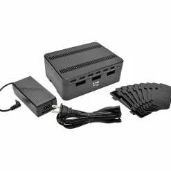 Eaton Tripp Lite Series 7-Port USB Charging Station Hub w/ Quick Charge 3.0, USB-C Port, Device Storage, 5V 4A (60W) USB Charge Output