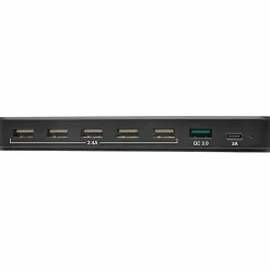 Eaton Tripp Lite Series 7-Port USB Charging Station Hub w/ Quick Charge 3.0, USB-C Port, Device Storage, 5V 4A (60W) USB Charge Output