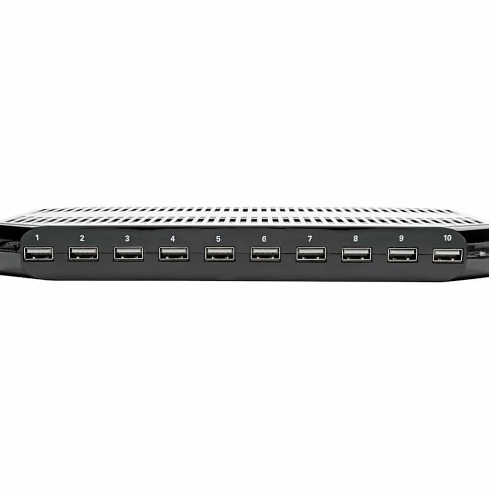 Eaton Tripp Lite Series 10-Port USB Charging Station Hub w Adjustable Storage Tablet/Smartphone/iPad/Iphone 5V 21A 105W - U280010ST