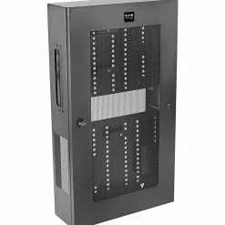 Eaton Tripp Lite Series SmartRack 3U Low-Profile Vertical-Mount Switch-Depth Wall-Mount Structured Wiring Enclosure, Adjustable Equipment Brackets