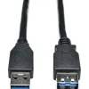 Eaton Tripp Lite Series USB 3.0 SuperSpeed Extension Cable (A M/F), Black, 6 ft. (1.83 m) - USB extension cable - U324006BK