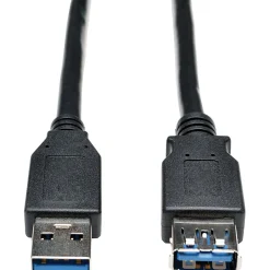 Eaton Tripp Lite Series USB 3.0 SuperSpeed Extension Cable (A M/F), Black, 6 ft. (1.83 m) - USB extension cable - U324006BK