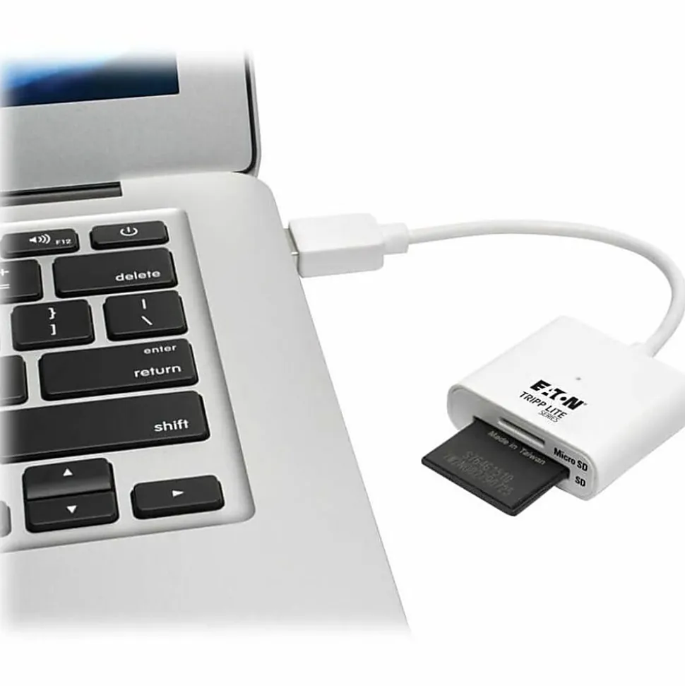 Eaton Tripp Lite Series USB 3.0 SuperSpeed SD/Micro SD Memory Card Media Reader with Built-In Cable, 6 in - U35206NSD