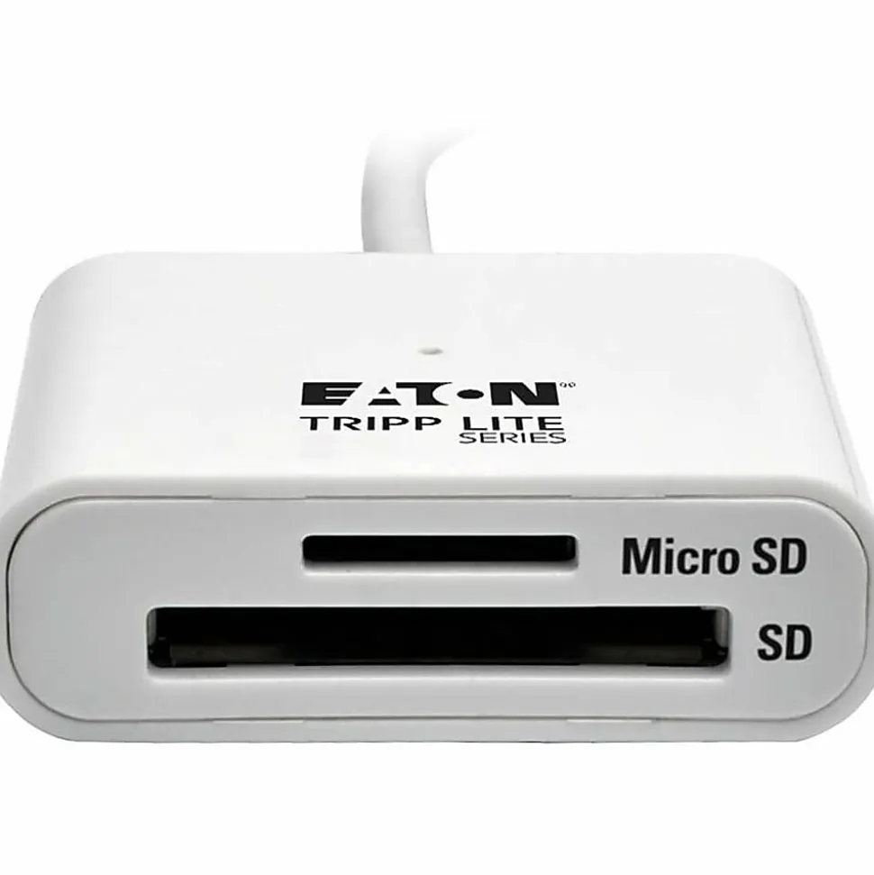 Eaton Tripp Lite Series USB 3.0 SuperSpeed SD/Micro SD Memory Card Media Reader with Built-In Cable, 6 in - U35206NSD