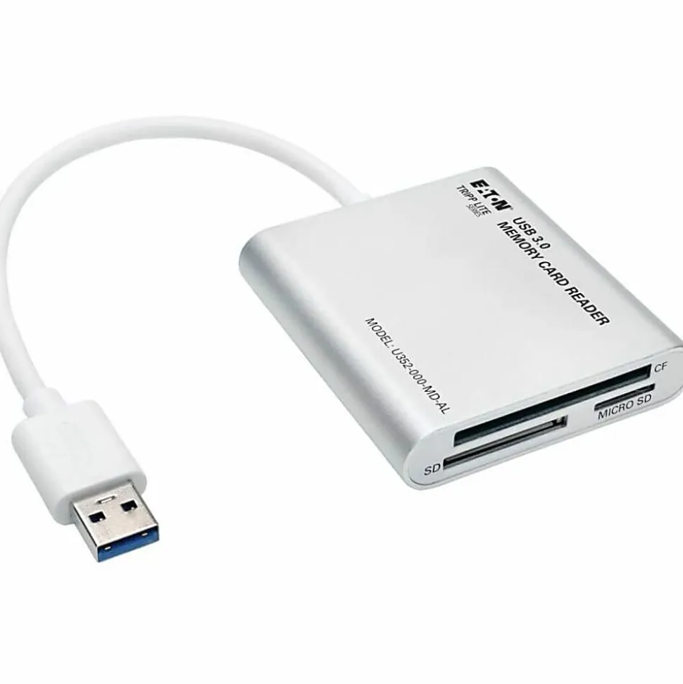 Eaton Tripp Lite Series USB 3.0 SuperSpeed Multi-Drive Memory Card Reader/Writer Aluminum 5Gbps