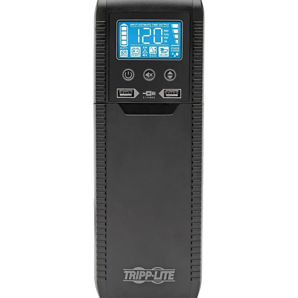 Eaton Tripp Lite Series 1300VA UPS Eco Green Battery Back Up AVR 120V USB Energy Star Line Interactive - ECO1300LCD