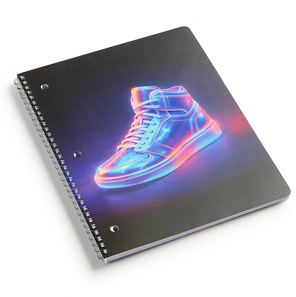 Eccolo BTS Notebook, 8-1/2" x 11", 1 Subject, College Rule, 80 Sheets, Sneaker