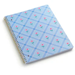 Eccolo BTS Notebook, 8-1/2" x 11", 1 Subject, College Rule, 80 Sheets, Plaid