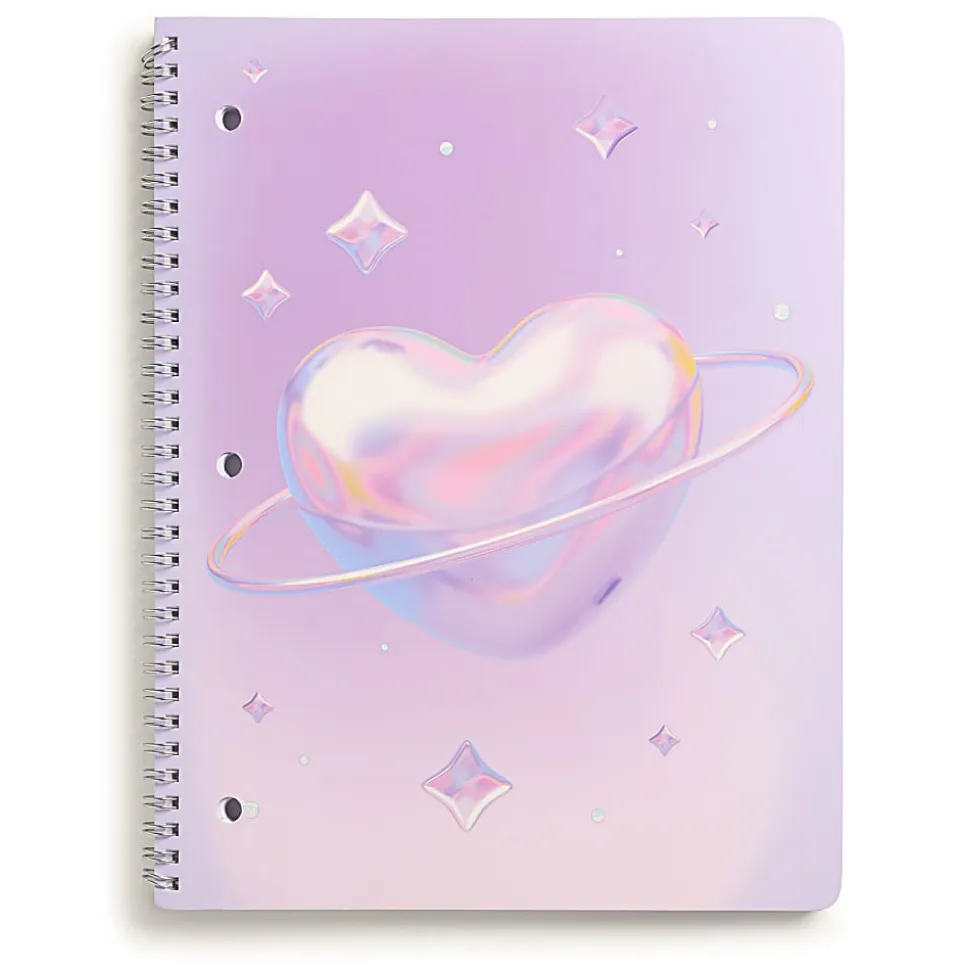 Eccolo BTS Notebook, 8-1/2" x 11-3/4", 1 Subject, College Rule, 80 Sheets, Heart