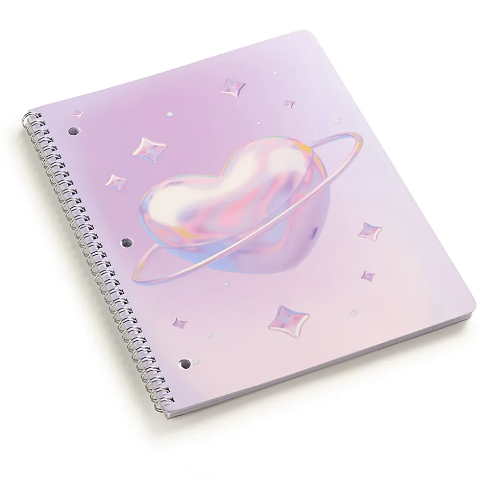 Eccolo BTS Notebook, 8-1/2" x 11-3/4", 1 Subject, College Rule, 80 Sheets, Heart