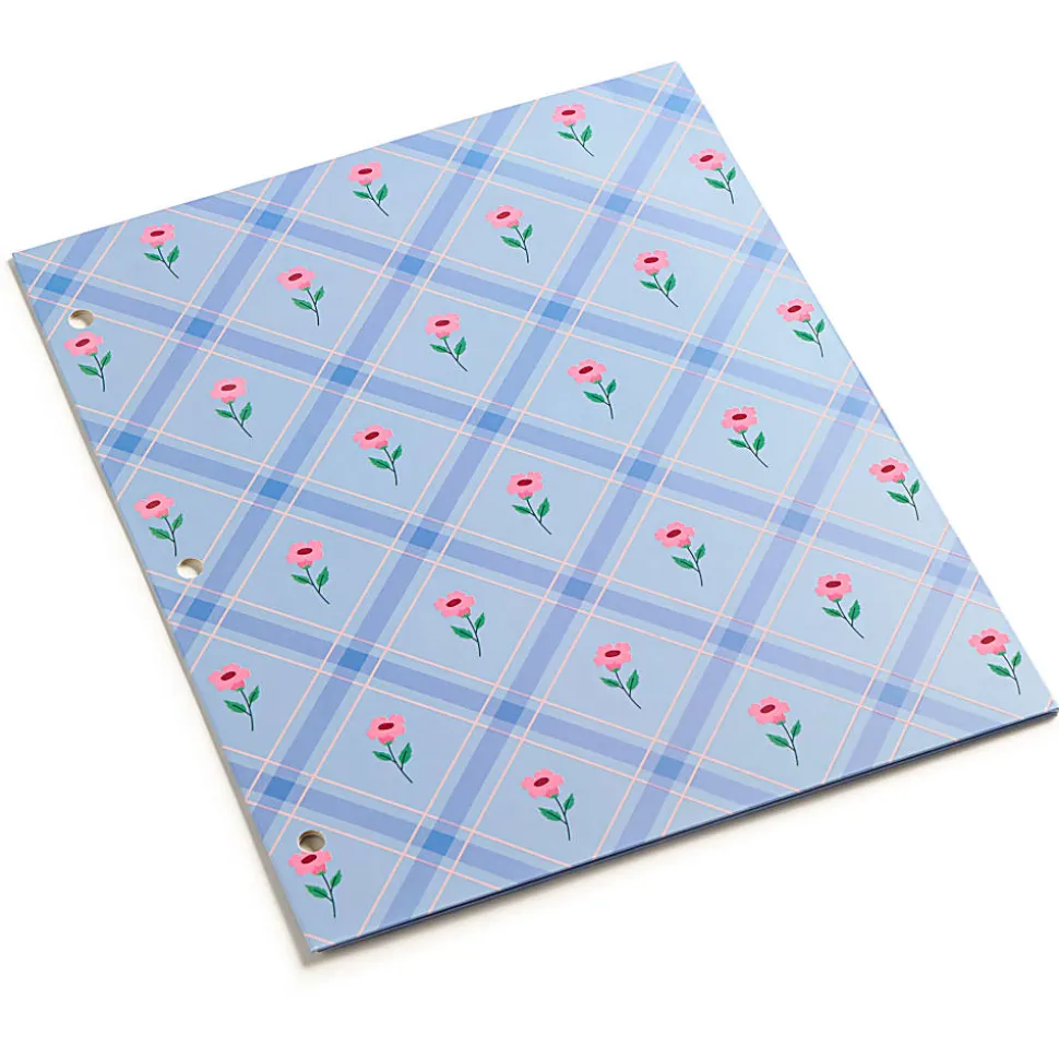 Eccolo BTS 2-Pocket Fashion Folder, 11-5/8" x 9-5/8", Plaid