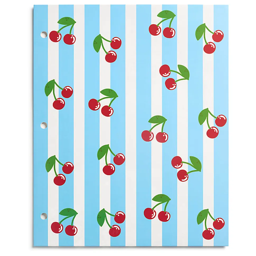 Eccolo BTS 2-Pocket Folder, 8-1/2" x 11", Cherries