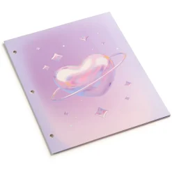 Eccolo BTS 2-Pocket Folder, 8-1/2" x 11", Heart